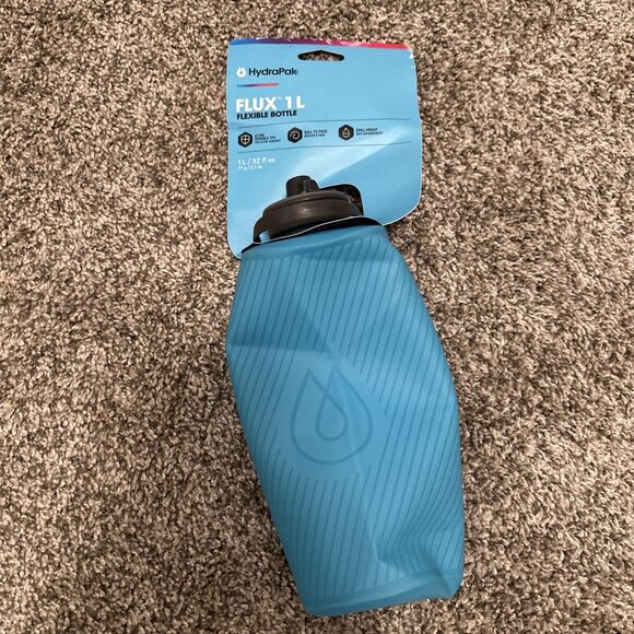 HydraPak Flux - Collapsible Backpacking Water Bottle 1L/32oz - Picture 1 of 4